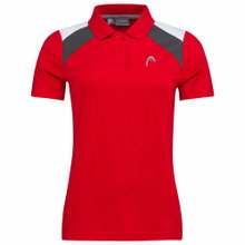 Head Tennis-Polo Club 22 Tech (Moisture Transfer Microfiber Technologie) rot Damen